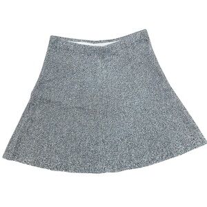 Theory Textured Gray A-Line Skirt size P